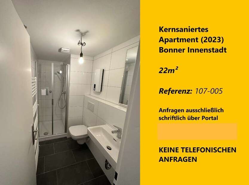 Wohnung zum Mieten in Bonn 400 € 22 m²