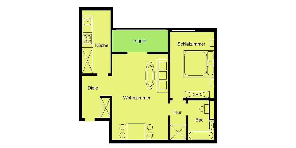 Ruhige 2 Zimmerwohnung! 2 zimmer