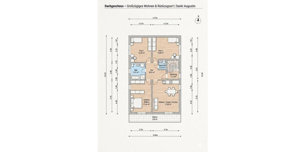 Einfamilienhaus Sankt Augustin - 4 Zimmer, 92 m&sup2;, 399.900&euro; | Angebot:26561274