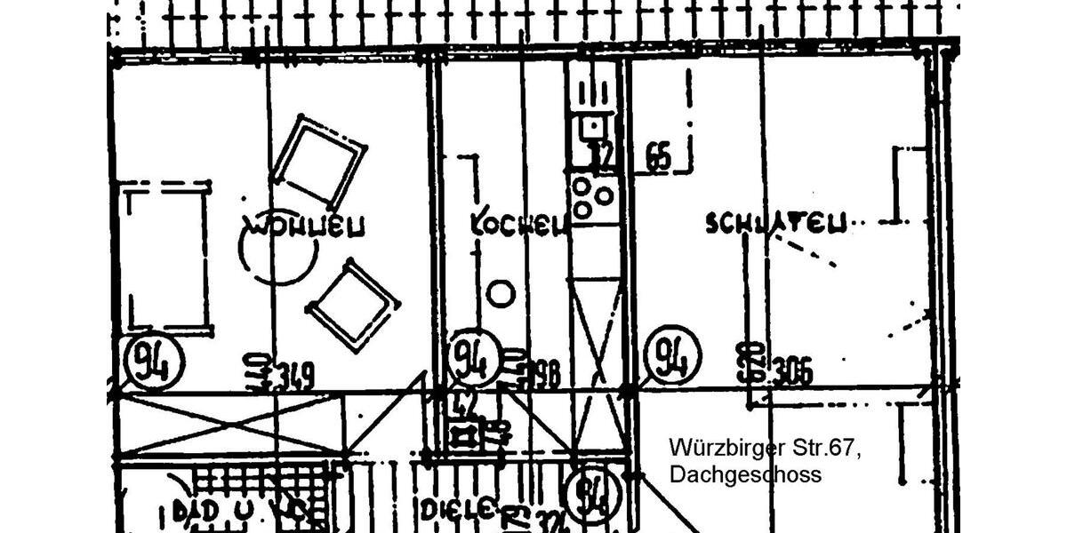 2 ZKDB Loggia. 56 qm. Gut vermietet. Für Investoren. 2 zimmer