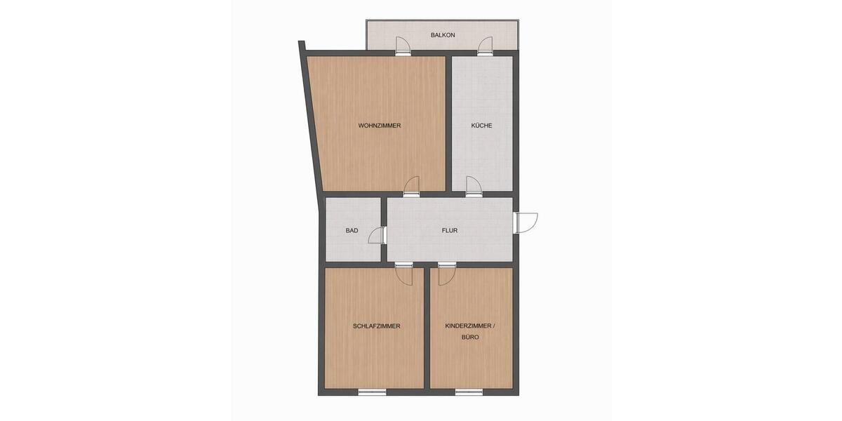 Hochparterre Köln Innenstadt - 3 Zimmer, 90 m&sup2;, 399.000&euro; | Angebot:26945387