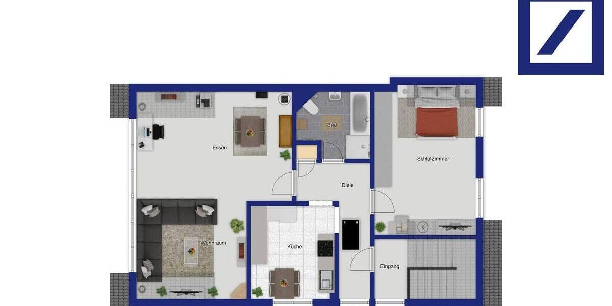 Etagenwohnung Erftstadt Friesheim - 2 Zimmer, 72 m&sup2;, 180.000&euro; | Angebot:26455370