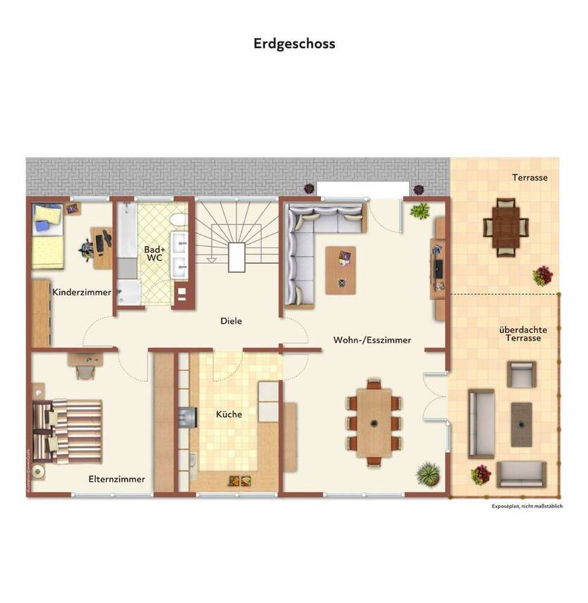 Freistehendes EFH im Bungalowstil in ruhiger Lage von NeustadtWied. 25 Min. Kreuz BNSU, 4 Min. A3