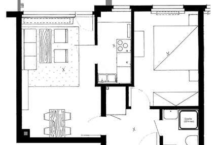 Wohnung Bonn Auerberg - 2 Zimmer, 46 m&sup2;, 515&euro; | Angebot:26945033
