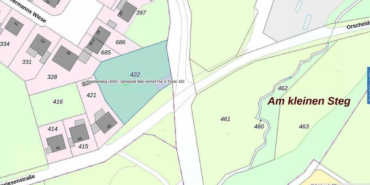 Grundstück Bad Honnef Aegidienberg - 399.000&euro; | Angebot:25683258