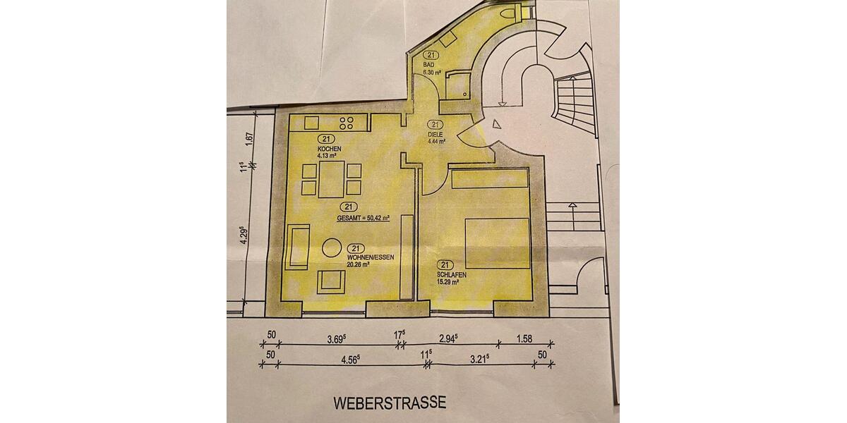 Erdgeschoßwohnung Bonn Gronau - 2 Zimmer, 50 m&sup2;, 265.000&euro; | Angebot:27193577