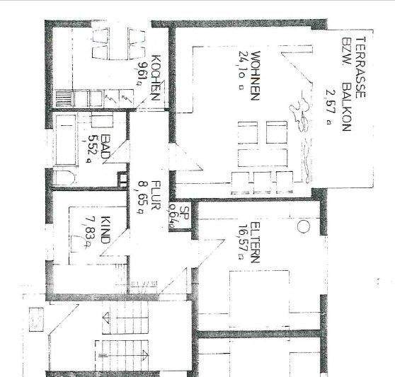 Etagenwohnung Lohmar Heide - 3 Zimmer, 75 m&sup2;, 650&euro; | Angebot:25769903