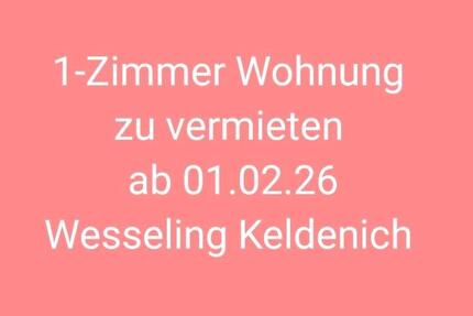 1-Zimmer Wohnung zu vermieten in Wesseling Keldenich 1 zimmer