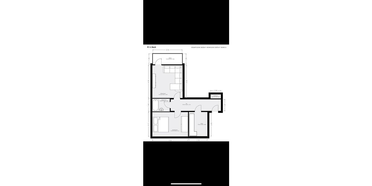Erdgeschoßwohnung Köln Kalk - 2 Zimmer, 54 m&sup2;, 208.000&euro; | Angebot:24619941