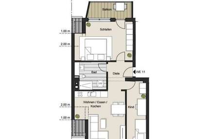 Wohnung Köln Nippes - 3 Zimmer, 62 m&sup2;, 319.000&euro; | Angebot:27697380
