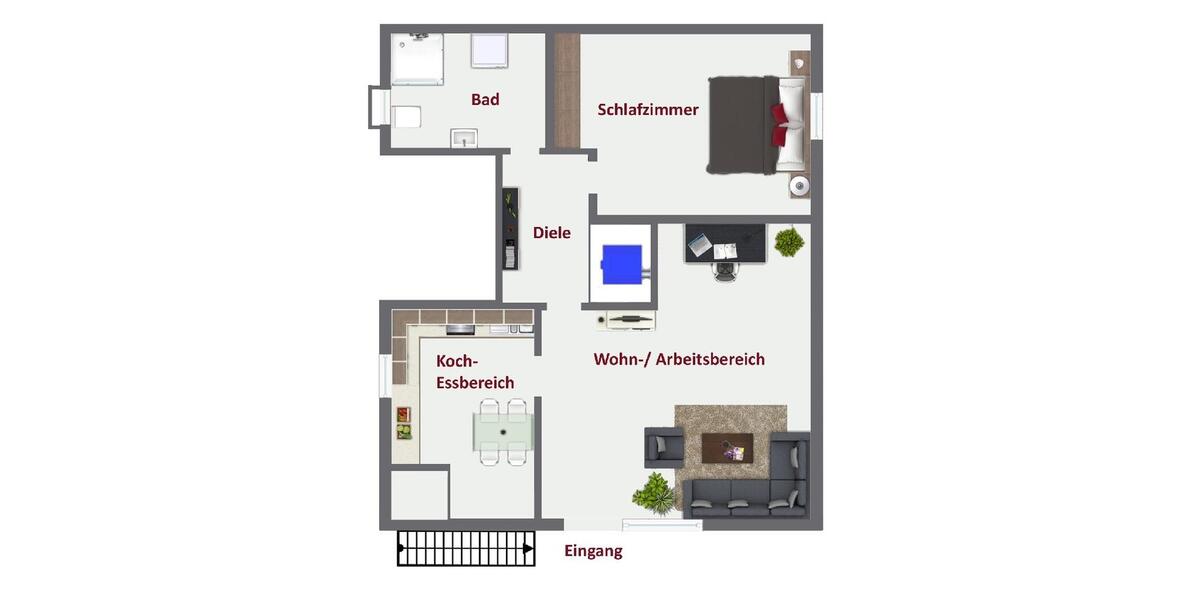 Etagenwohnung Siegburg - 2 Zimmer, 86 m&sup2;, 740&euro; | Angebot:26645320