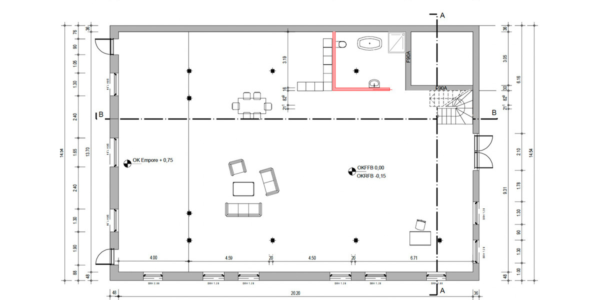 Etagenwohnung Euskirchen Dom-Esch - 2 Zimmer, 300 m&sup2;, 1.800&euro; | Angebot:25874627