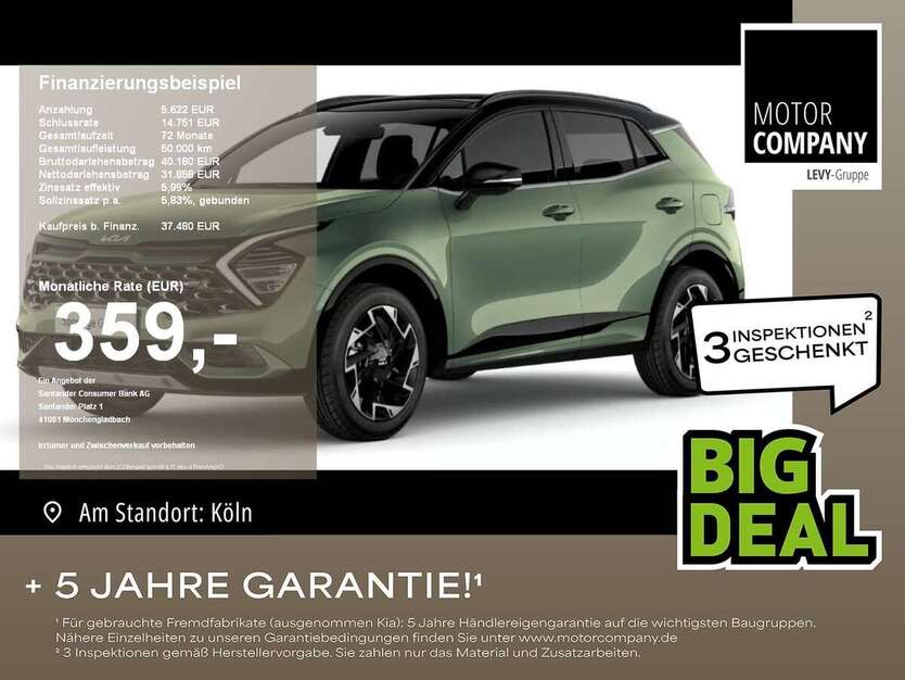 Kia Sportage 1.279 km 37.480 € Köln 50968