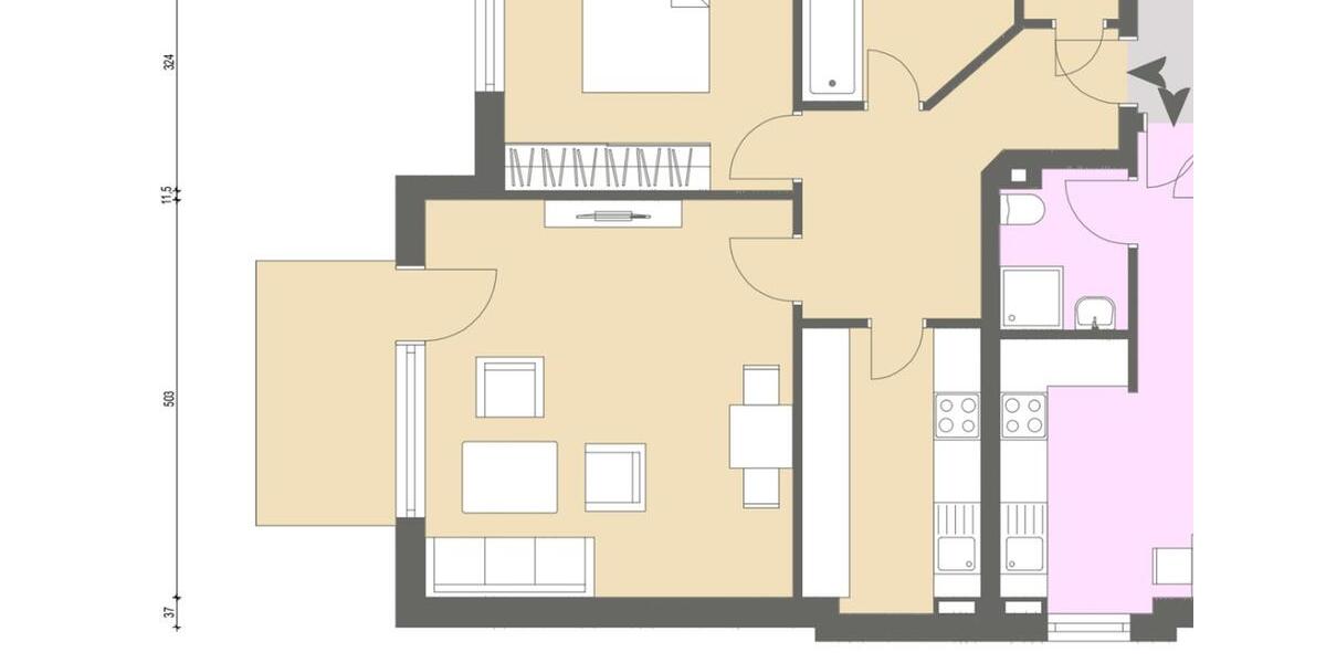 Etagenwohnung Troisdorf Altenrath - 2 Zimmer, 57 m&sup2;, 750&euro; | Angebot:26442279