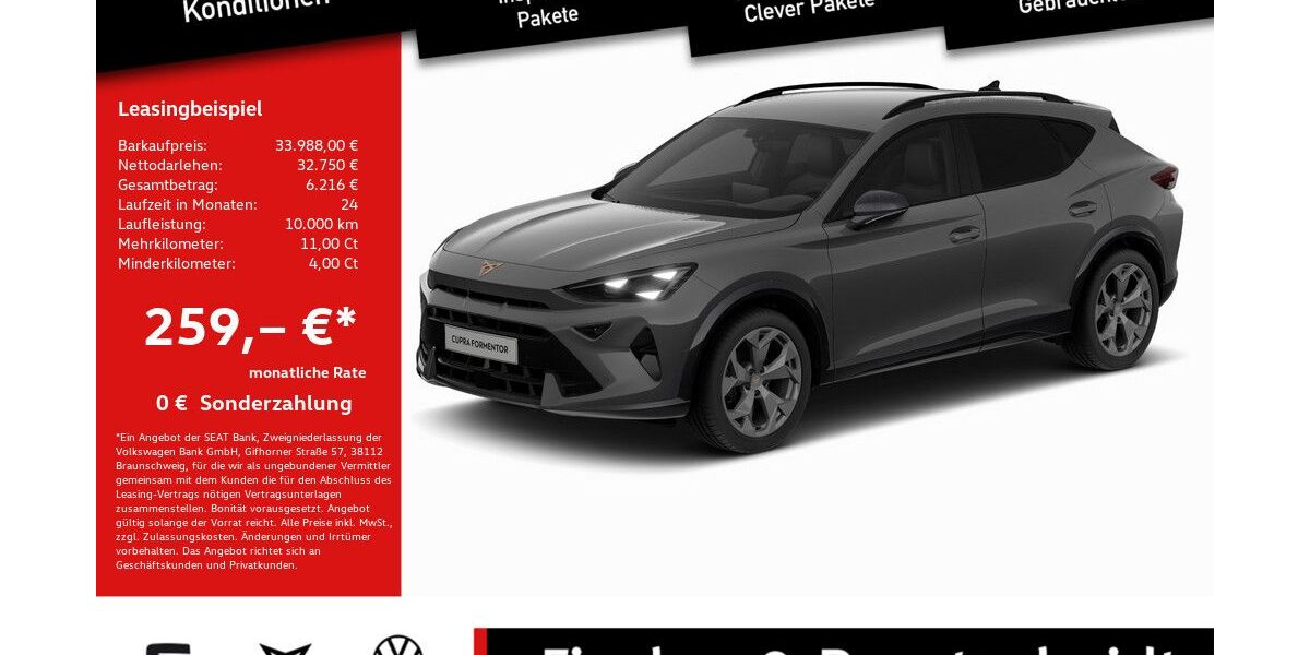 Cupra Formentor 17.077 km 33.988 &euro; Lohmar 53797