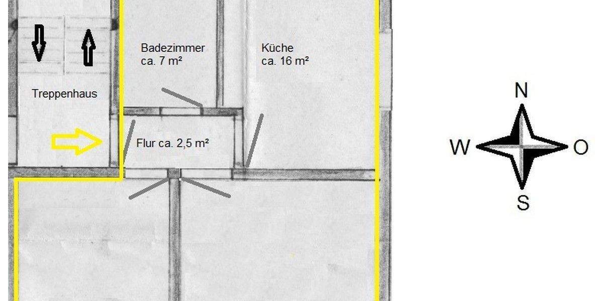Etagenwohnung Köln Holweide - 2 Zimmer, 61 m&sup2;, 720&euro; | Angebot:25870197