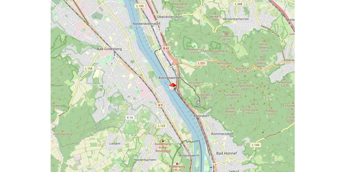 Wohnung mit Panoramablick auf den Rhein - Erdgeschoßwohnung Königswinter Altstadt - City | Angebot:24427721