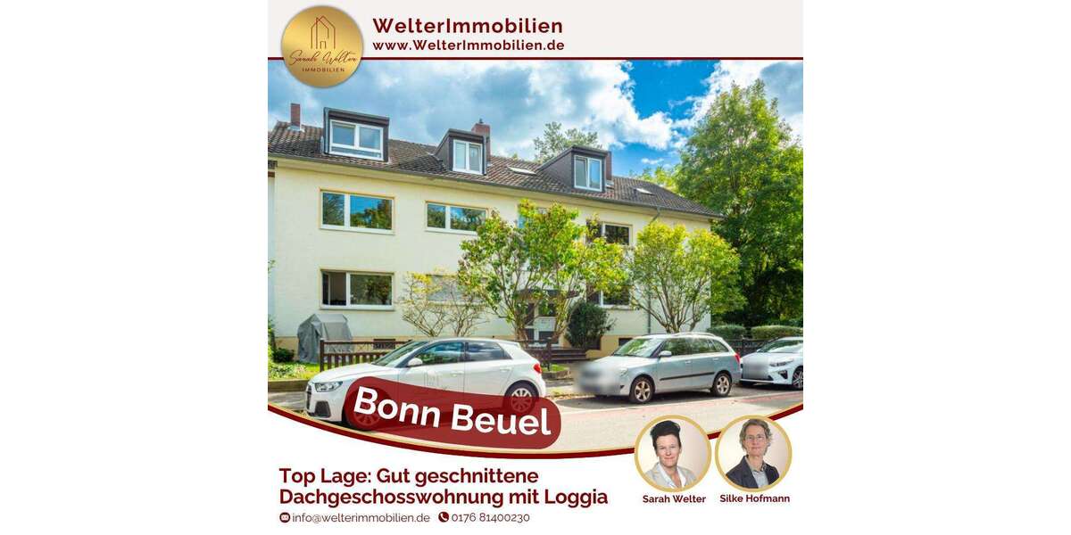 Etagenwohnung Bonn Beuel-Mitte - 2 Zimmer, 67 m&sup2;, 195.000&euro; | Angebot:22720660