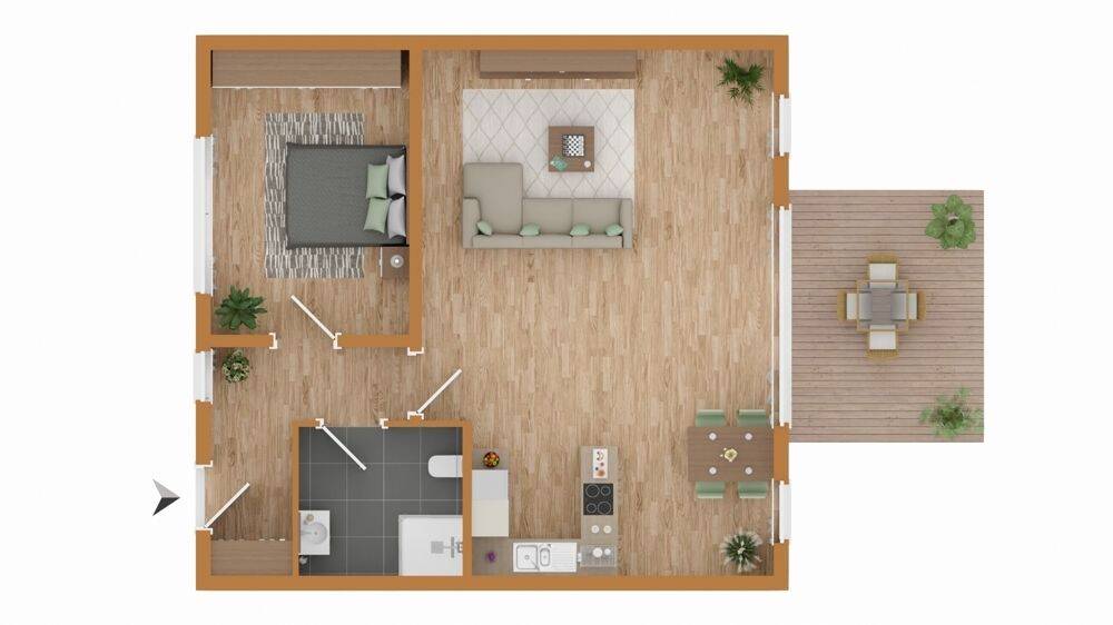 Etagenwohnung Bornheim Dersdorf - 2 Zimmer, 77 m&sup2;, 252.000&euro; | Angebot:26859173