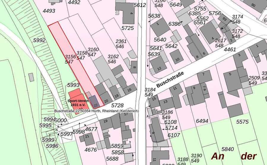 Grundstück zu verkaufen in Hürth 298.000 € 606 m²