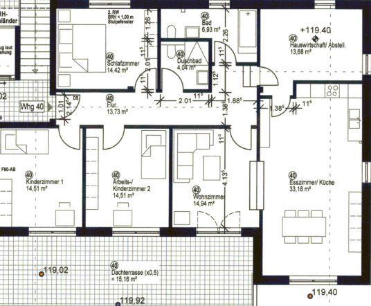 Etagenwohnung Bergisch Gladbach Alt-Frankenforst - 4 Zimmer, 137 m&sup2;, 1.785&euro; | Angebot:25377615