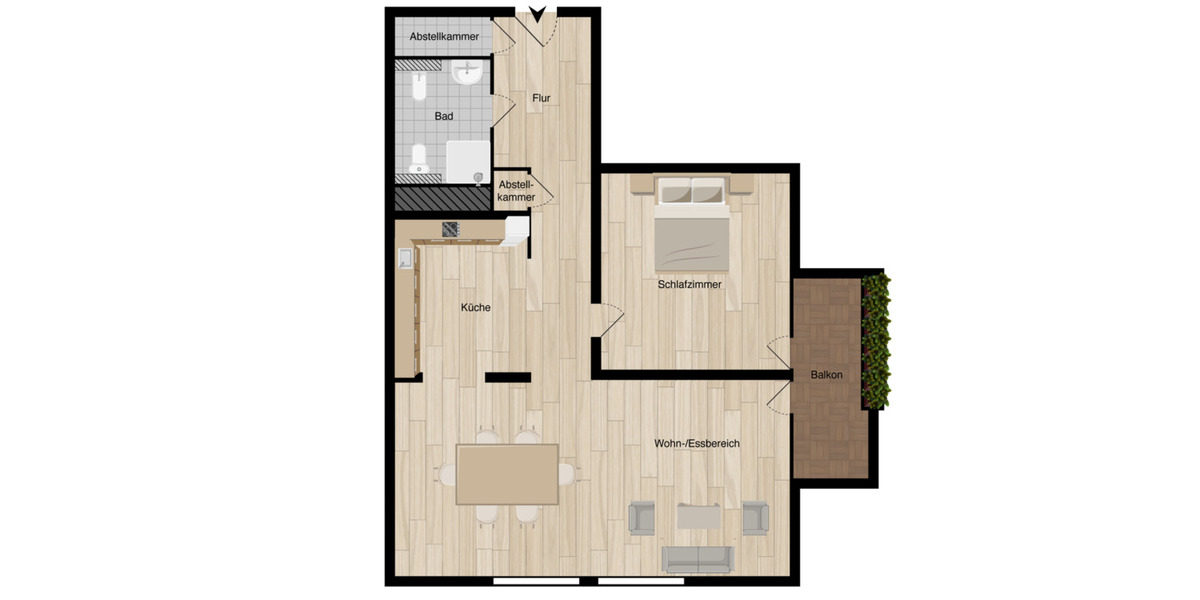 Etagenwohnung Alfter - 2 Zimmer, 73 m&sup2;, 260.000&euro; | Angebot:24480431