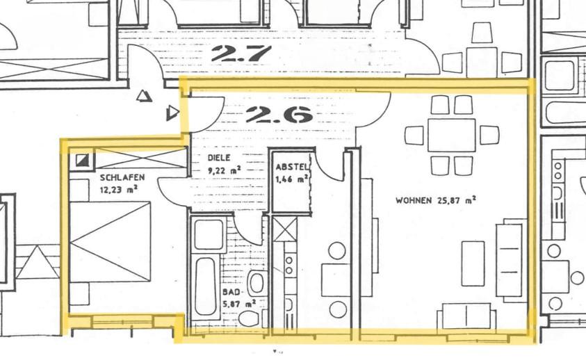 Etagenwohnung Bad Honnef - 2 Zimmer, 62 m&sup2;, 840&euro; | Angebot:24712174