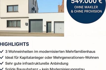 Haus Mehrfamilienhaus mit 3 Wohneinheiten PRIVATVERKAUF 9 zimmer