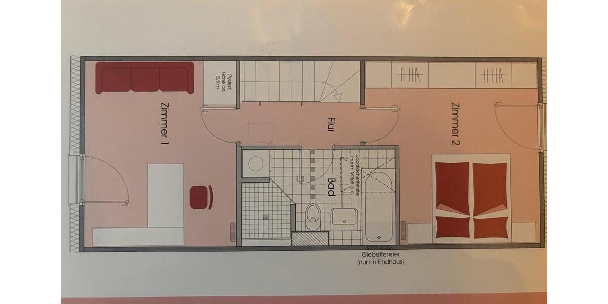 Reihenhaus Bonn Tannenbusch - 3.5 Zimmer, 84 m&sup2;, 380.000&euro; | Angebot:26406811