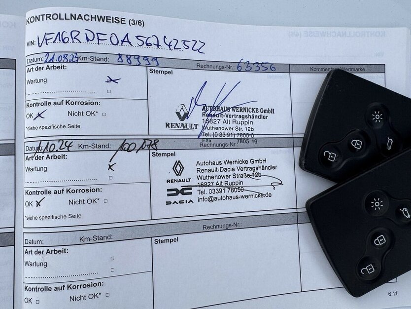 Renault Clio Cargo 2-Si Klima Navi Temp 1Hd ZahnrNeu EU6 100.000 km 7.000 € Erftstadt 50374