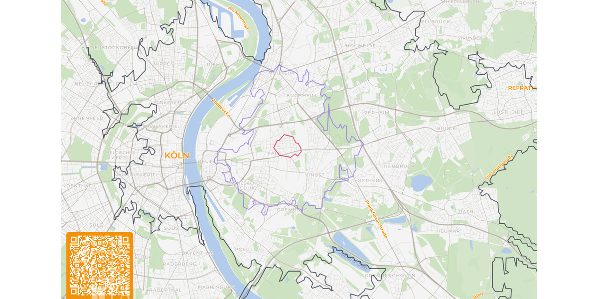 Etagenwohnung Köln Kalk - 2 Zimmer, 60 m&sup2;, 189.000&euro; | Angebot:23885165
