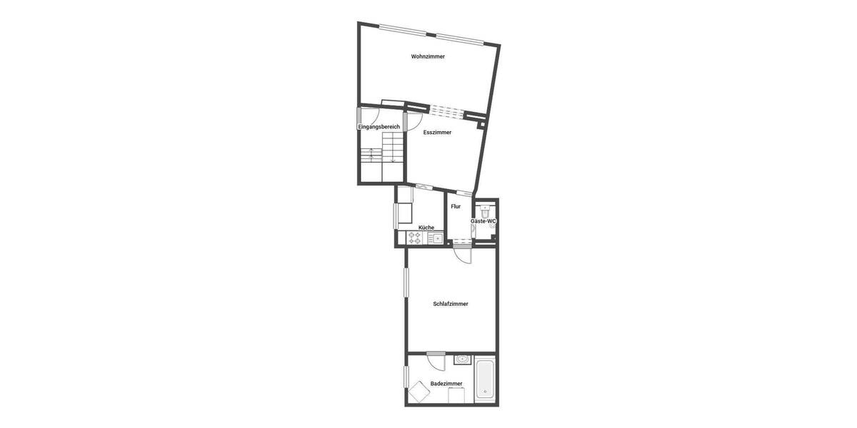 Etagenwohnung Hürth Efferen - 2 Zimmer, 60 m&sup2;, 229.000&euro; | Angebot:25800181
