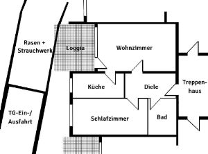 Zwei Zimmer mit Terrasse in Beuel - Küdinghoven - 2- Bonn Küdinghoven | Angebot:26568458