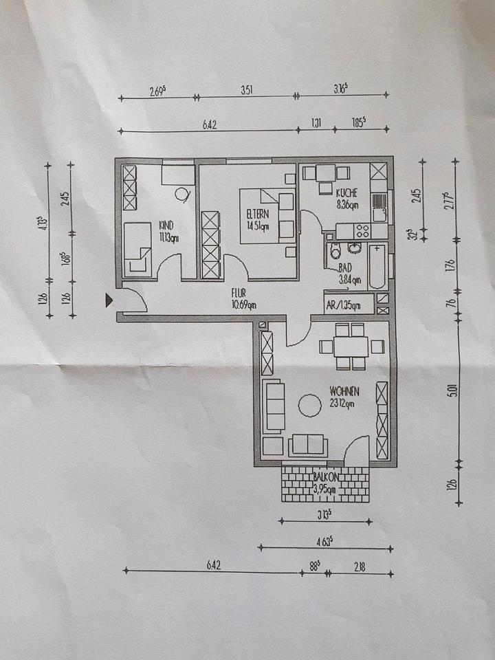 Ohne Makler - 3 Zimmer Wohnung in Refrath