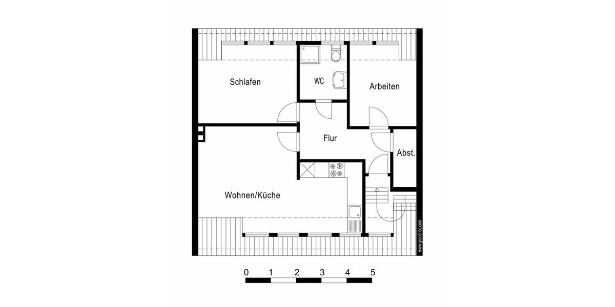 Etagenwohnung Bonn Dottendorf - 3 Zimmer, 62 m&sup2;, 895&euro; | Angebot:26427148