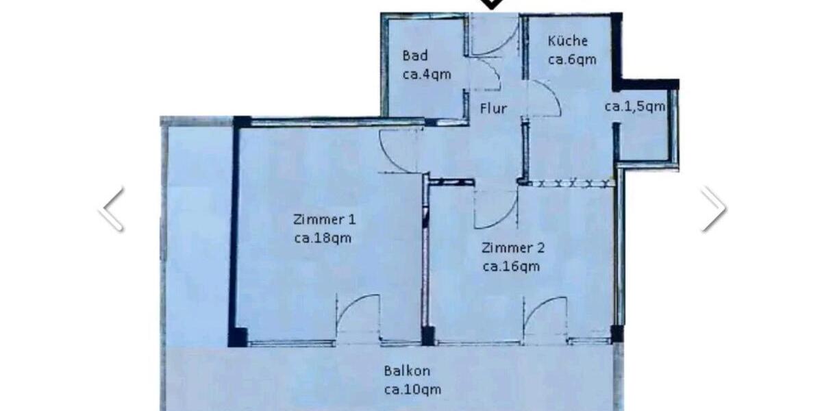 Erdgeschoßwohnung Bonn Auerberg - 2 Zimmer, 58 m&sup2;, 890&euro; | Angebot:25844094