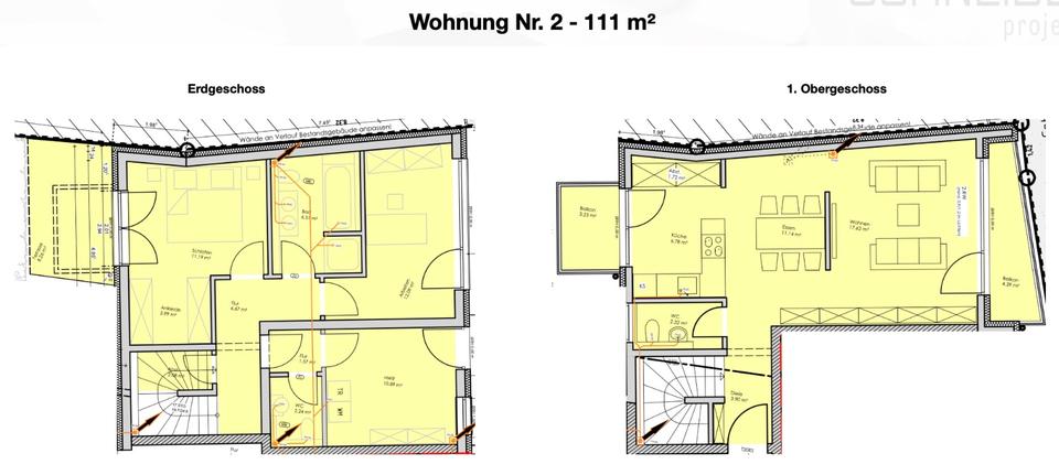 Maisonettenwohnung Siegburg - 3 Zimmer, 111 m&sup2;, 1.498&euro; | Angebot:26586391