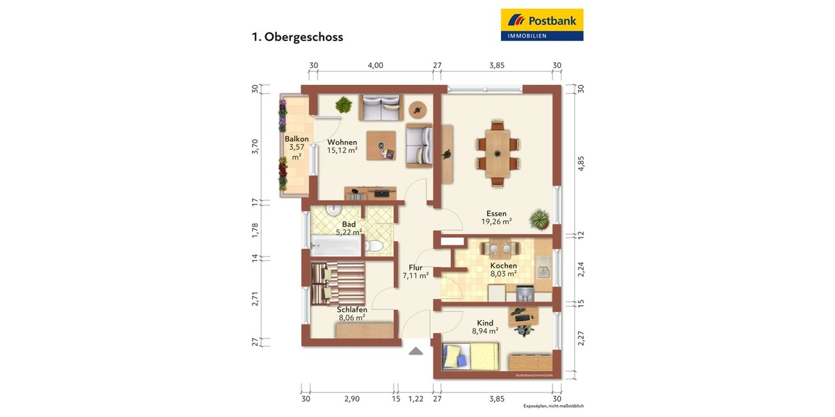 Etagenwohnung Bad Neuenahr-Ahrweiler Ahrweiler - 4 Zimmer, 73 m&sup2;, 199.000&euro; | Angebot:25743679