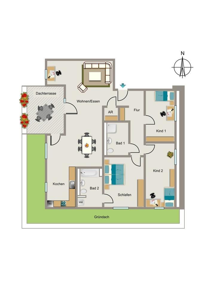 Bezugsfertige Neubauwohnung mit barrierearmer und gehobener Ausstattung zimmer