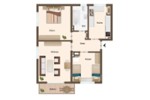 Etagenwohnung Niederkassel - 3 Zimmer, 64 m&sup2;, 299.000&euro; | Angebot:27024720