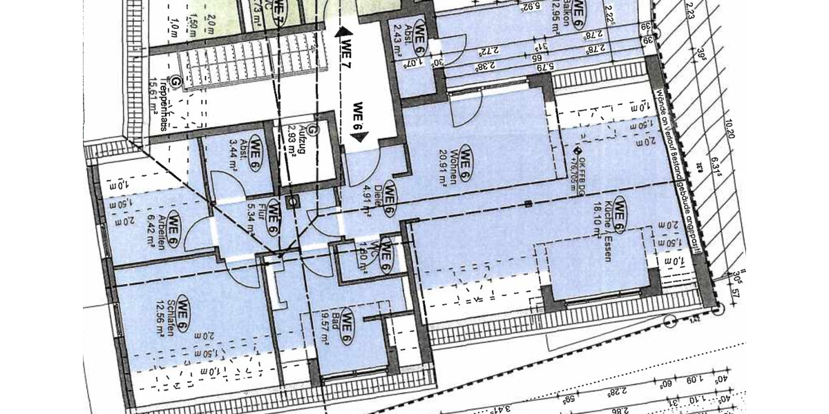 Dachgeschoßwohnung Siegburg - 3 Zimmer, 100 m&sup2;, 1.280&euro; | Angebot:25854384