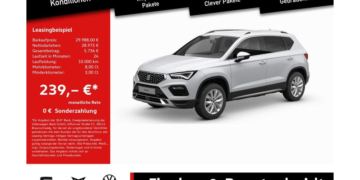 Seat Ateca 23.582 km 29.988 &euro; Lohmar 53797