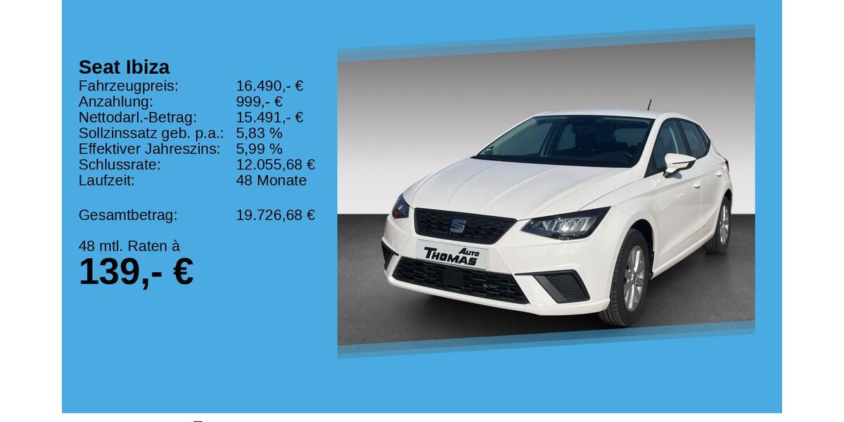 Seat Ibiza 9.310 km 16.490 &euro; Bonn 53227