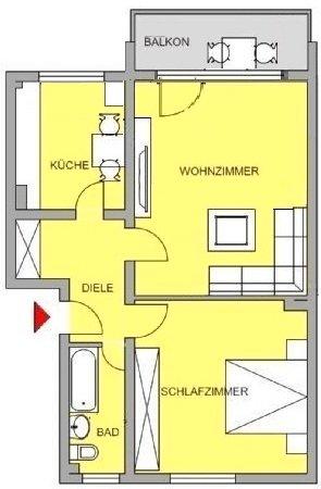 Erdgeschoßwohnung Köln Porz - 2 Zimmer, 59 m&sup2;, 226.000&euro; | Angebot:27189605