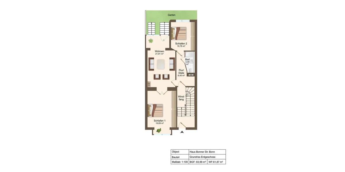 Mehrfamilienhaus, Wohnhaus Bonn Bad Godesberg - 9 Zimmer, 297 m&sup2;, 980.000&euro; | Angebot:26443583