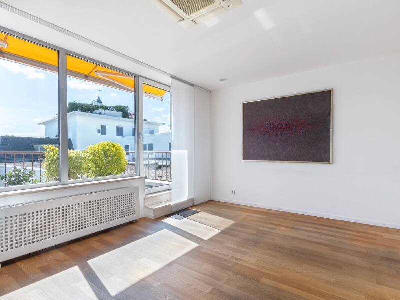 Penthouse-Masionette - Büro mit Domblick