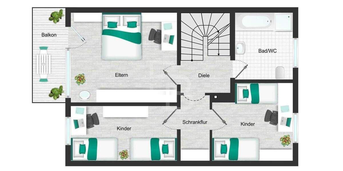 Reihenmittelhaus Köln Ensen - 5 Zimmer, 129 m&sup2;, 450.000&euro; | Angebot:25687062