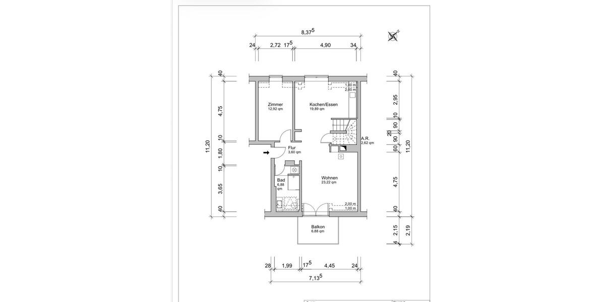 Maisonettenwohnung Köln Mülheim - 3 Zimmer, 92 m&sup2;, 639.000&euro; | Angebot:25854087
