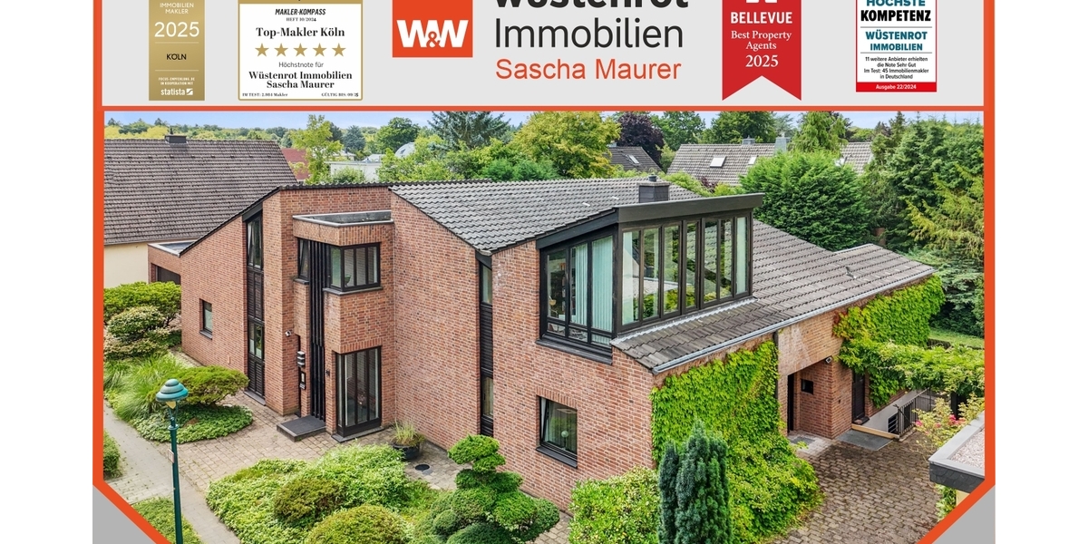 Hochwertiges, flexibel nutzbares Architektenhaus mit Einliegerwohnung und Traumgarten in begehrter Lage von Bonn-Röttgen 8 zimmer