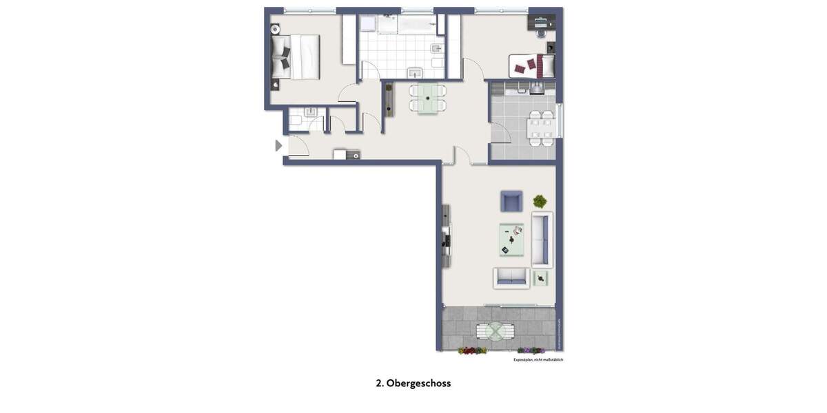 Etagenwohnung Königswinter Niederdollendorf - 3 Zimmer, 106 m&sup2;, 345.000&euro; | Angebot:25727041